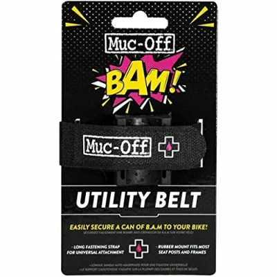 Abbildung von Muc Off, Accessorio Nastro In Velcro Porta Bomboletta Bam, Fahrradzubehör, Mehrfarbig, Unica, Unisex Adult.