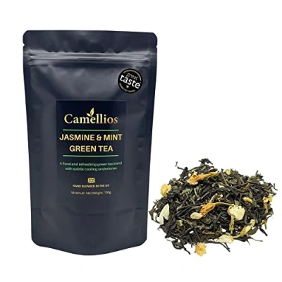 Abbildung von Jasmin und Minze Grüner Tee, Loser Camellios (100g)