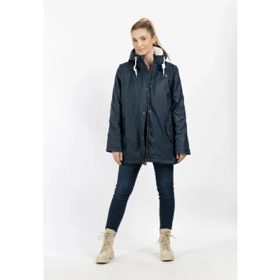 Abbildung von Regenjacke mit Teddyfutter EISGEBUNDEN XS / Marine 100% Polyester
