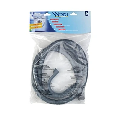 Abbildung von Whirlpool Indesit 484000001134 ablaufschlauch Waschmaschine C00375451 gerade/gerade 2M, 19/22/32 + krümmer