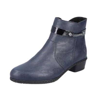 Abbildung von Rieker Ankle Boot, Damen, Größe: 39, Blau Schuhe