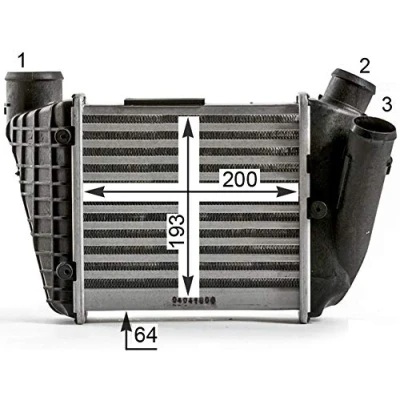 Abbildung von MAHLE ORIGINAL CI 429 000P Ladeluftkühler AUDI: A4 B7 Avant, B6 B6/B7 Cabrio