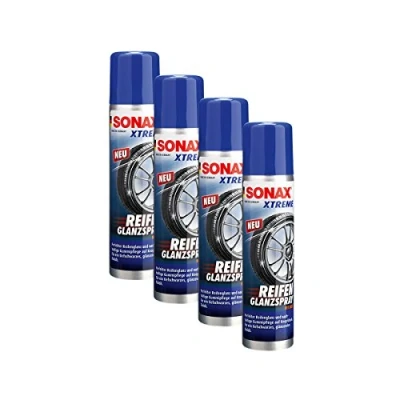 Abbildung von SONAX 4X 02353000 Xtreme ReifenGlanzSpray Wet Look Reifenspray 400ml