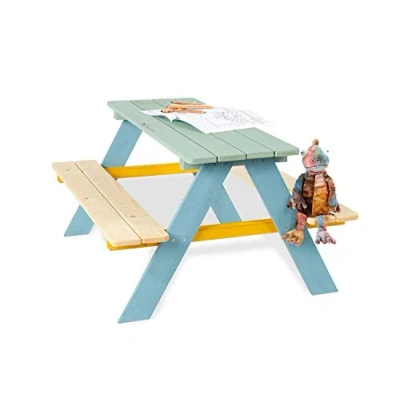 Abbildung von Pinolino® Garten Kindersitzgruppe Nicki, Picknicktisch, BxHxT: 90x79x50 cm