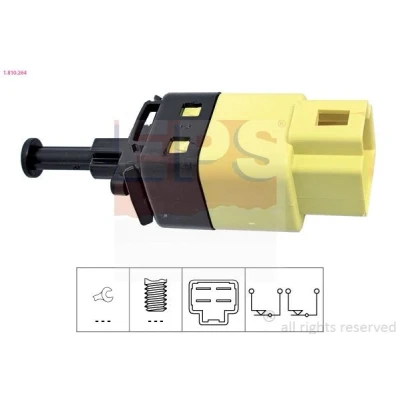 Abbildung von FACET 7.1264 Bremslichtschalter mechanisch Made in Italy OE Equivalent CHEVROLET: Rezzo, Matiz, Kalos Schrägheck, DAEWOO: Schrägheck