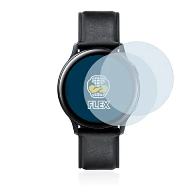 Abbildung von BROTECT 2 Stück Full Cover Schutzfolie für Samsung Galaxy Watch Active (40mm) Screen Displayschutz Folie [3D Curved, Kristall Klar]