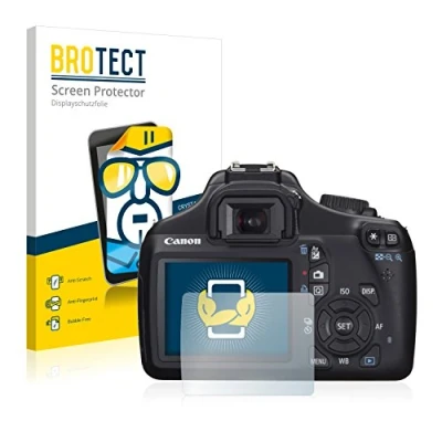 Abbildung von BROTECT (2 Stück Schutzfolie für Canon EOS 1100D Displayschutz Folie Ultra Klar