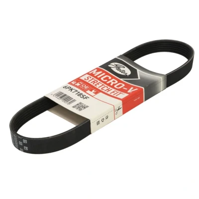 Abbildung von GATES 6PK718SF Keilrippenriemen 718 6 Polyester, EPDM (Ethylen Propylen Dien Kautschuk) LAND ROVER: Range Rover 3, Sport, Discovery 4