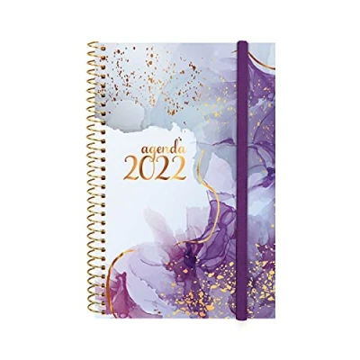 Abbildung von Finocam Terminkalender 2022 Wochenplaner, von Januar bis Dezembre (12 Monate) E5 117x181 mm Spirale Design Collection Goldy Internationale