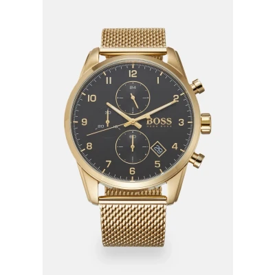 Abbildung von BOSS Skymaster Chronograph goldcoloured, Herren, Größe: One Size, Gold coloured
