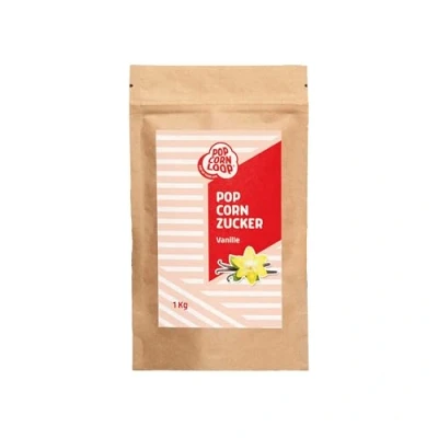 Abbildung von Popcornzucker Vanille 1000 g mit Bourbon Zucker Vanillin Popcorn Mais Gewürz zum Verfeinern Kochen Backen Dessert Müsli Joghurt