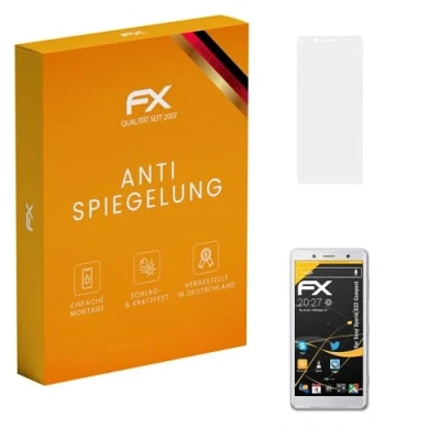 Abbildung von atFoliX Panzerfolie kompatibel mit Sony Xperia XZ2 Compact Schutzfolie, entspiegelnde und stoßdämpfende FX Folie (3X)