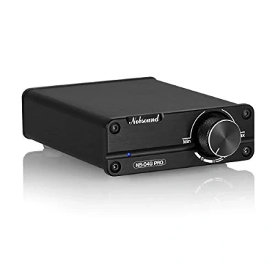 Abbildung von Nobsound Mini Dual TPA3116 Digital Power Amplifier HiFi Stereo Amp Audiophile Grade 2.0 Channel 100Wx2 with NE5532P Pre Verstärker (Black/Schwarz) (with Supply)