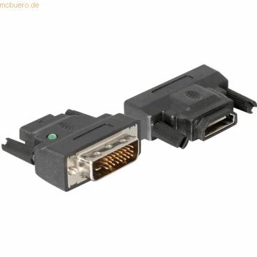 Abbildung von Delock Adapter DVI 25pin Stecker &gt; HDMI Buchse