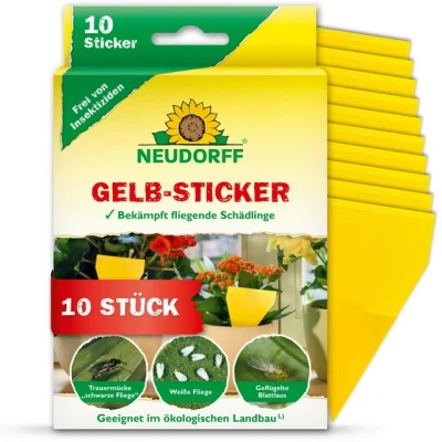 Abbildung von Neudorff Insektenvernichtungsmittel Gelb Sticker 10 Stück