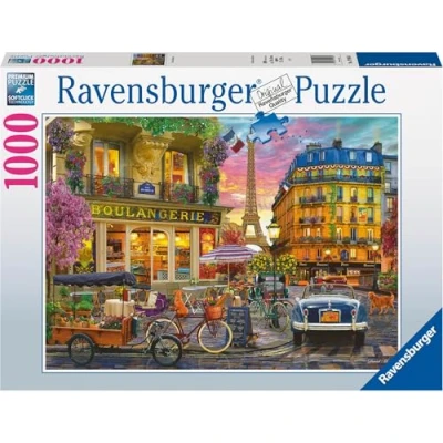 Abbildung von Ravensburger Puzzle 1000 Teile Paris im Morgenrot 19946, Puzzleteile