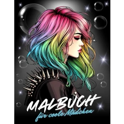 Abbildung von Malbuch für coole Mädchen ab 12 Jahre: Tolles Geschenk kreative und Teenager 50 einzigartigen Motive zum Ausmalen Entspannen