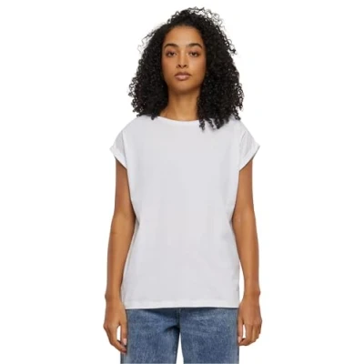 Abbildung von Urban Classics Extended Shoulder Tshirt basic, Damen, Größe: 4XL, White