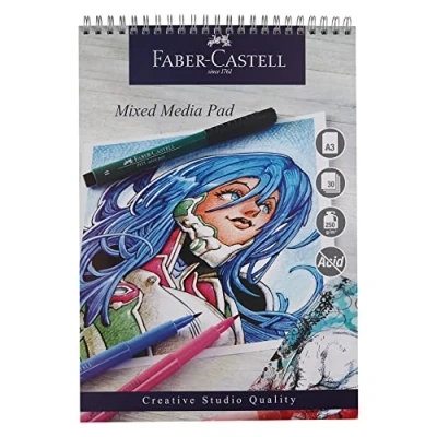 Abbildung von Faber Castell Creative Studio Mischtechnik Block, A3 250 g / m² Block mit 30 Blatt