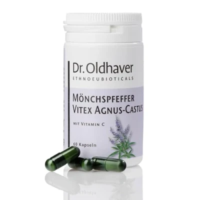 Abbildung von Mönchspfeffer Kapseln Hochdosierter Vitex Agnus Castus Extrakt mit Vitamin C, Hormonelles Gleichgewicht, PMS Linderung, Vegan, Premium Qualität