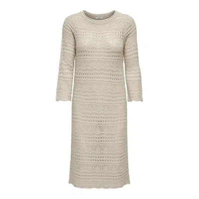 Abbildung von JDY Jdysun BOAT NECK Strickkleid, Damen, Größe: XS, Sandshell