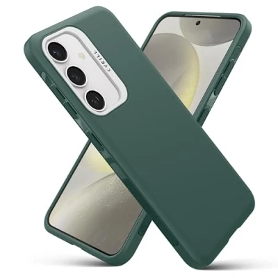 Abbildung von CYRILL von Spigen UltraColor kompatibel mit Samsung Galaxy S24, [Staubfrei] Premium TPU Schutzhülle Case Cover (2024) Kale