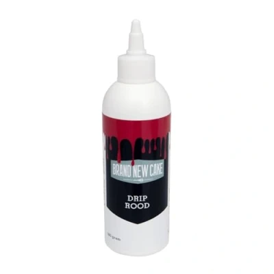 Abbildung von BrandNewCake® Rote Drip Glasur 180g Perfekte Tortendekoration für Cakes Einfache Anwendung Ideal Kuchenverzierung