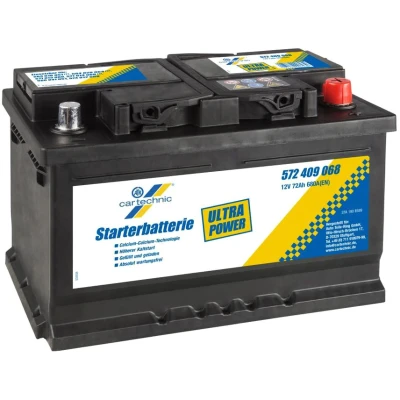 Abbildung von CARTECHNIC ULTRA POWER 40 27289 00623 9 Batterie 12V 72Ah 680A B13 FORD: FOCUS 2 Kombi, 3 Turnier, FIESTA 6, OPEL: Insignia A Sports Tourer