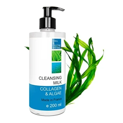 Abbildung von Milde Reinigungsmilch mit Algen und Aloe Vera 200 ml Reinigung für normale trockene Haut Made in France