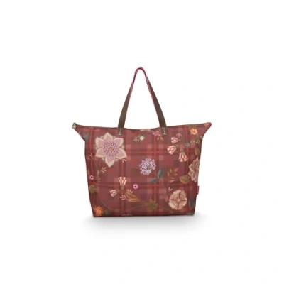 Abbildung von Pip Studio Tilda Flores Felices Shopping Bag, Damen, Größe: One Size, Rood