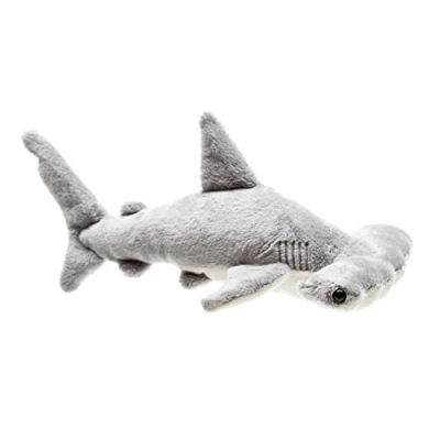 Abbildung von Uni Toys Kuscheltier Hammerhai 26 cm (Länge) Plüsch Fisch, Hai Plüschtier, zu 100 % recyceltes Füllmaterial