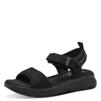 Abbildung von Tamaris Trekkingsandale, Damen, Größe: 39, Black Schuhe
