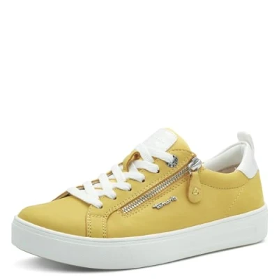 Abbildung von Tamaris Comfort Sneaker low, Damen, Größe: 42, Yellow nubuc Schuhe