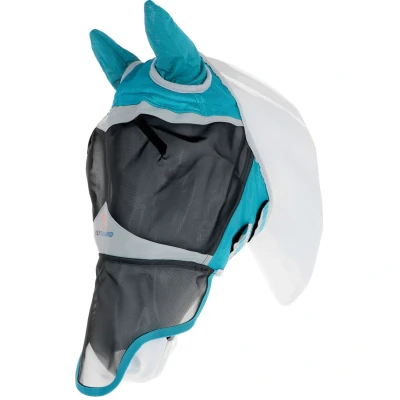 Abbildung von Shires Fliegenmaske mit Ohr und Nase Mesh Teal Pony Agradi.deVerkauft von Agradi