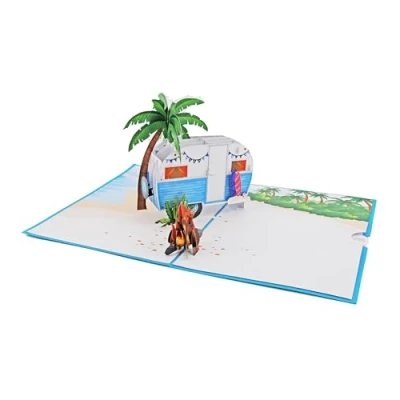 Abbildung von Favour Pop Up® eine wunderschöne 3D Karte für Campingfreunde und Urlaube, auch Geldgeschenk oder Gutschein. XP821