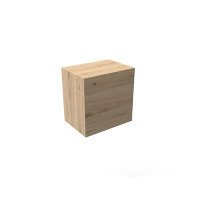 Abbildung von Mama Store Hängeschrank/Würfelregal mit Push Pull Tür, Holzwerkstoff, Natürliche Eiche, Small