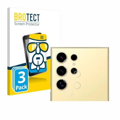 Abbildung von BROTECT Schutzglas für Samsung Galaxy S24 Ultra (NUR Kameraschutz) (3 Stück) Schutzfolie Panzer Folie Glas [Extrem Kratzfest 9H, Anti Fingerprint,