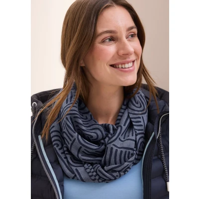 Abbildung von Cecil Burnout Optik Schal, Damen, Größe: One Size, Blau