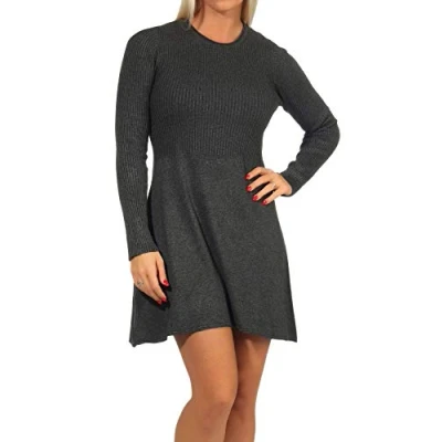 Abbildung von ONLY Onlalma Dress Strickkleid, Damen, Größe: XXL, Dark grey melange