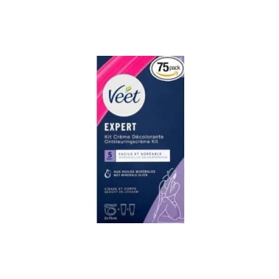 Abbildung von Veet Haarbleichcreme für Gesicht und Körper, 75 ml