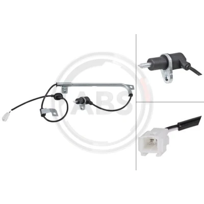 Abbildung von A.B.S. 31938 ABS Sensor passiver 930 weiß SUBARU: Impreza II Limousine, Kombi, III Limousine kfzteile, kfzteile24, bandel