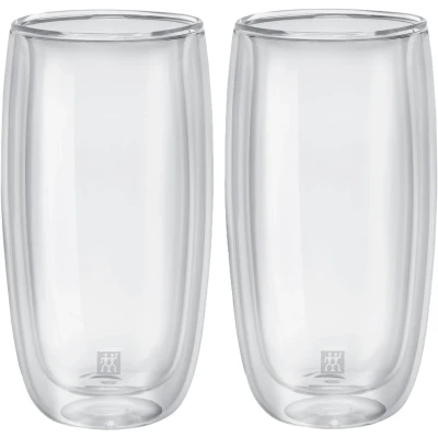 Abbildung von Zwilling Gläser Set Softdrinkglas Sorrento, 2er Set, Borosilikatglas, doppelwandig, Fassungsvermögen je Glas ca. 475 ml