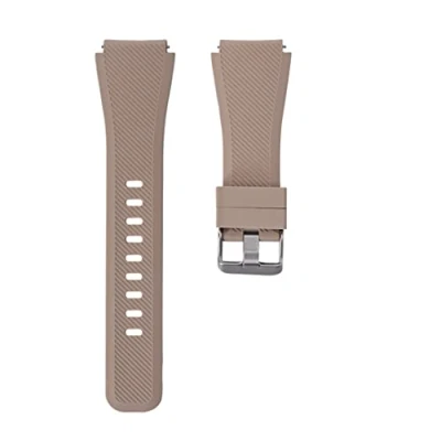 Abbildung von System S Armband flexibel aus Silikon 22mm für Samsung Gear S3 Smartwatch in Hellbraun