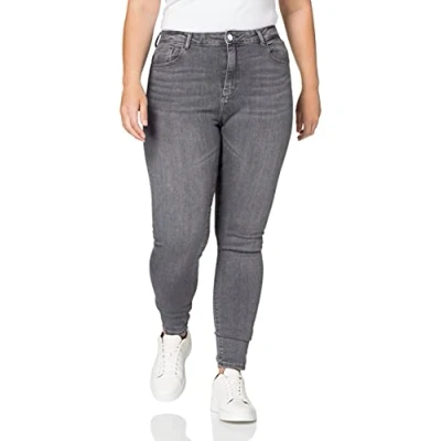 Abbildung von ONLY Carmakoma Damen CARLAOLA Life HW SK JEA BB AZG870 Jeans, Grey Denim, 54W / 32L