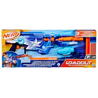 Abbildung von Nerf Loadout Galactic Commander Blaster und 48 N1 Darts