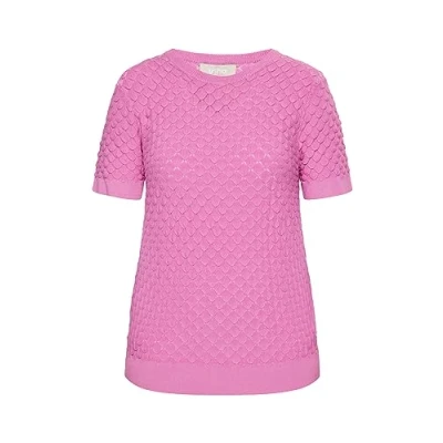 Abbildung von LEOMIA Women&#039;s Damen Strick Pullover 10426729 LE02, Rosa, L Sweater, Large