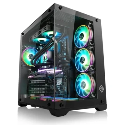 Abbildung von Gaming PC mit Windows 11 Home AMD Ryzen 9 5900X 12x3.7GHz GeForce RTX 4070 Ti SUPER 1000GB M.2 NVMe 32GB DDR4 RAM WLAN, Computer für Zocker, Gamer Desktop Rechner zum Spielen A10120