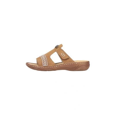 Abbildung von Rieker Pantolette Sommerschuh, Schlappen, Hausschuh, Urlaubschuh mit Klettverschluss
