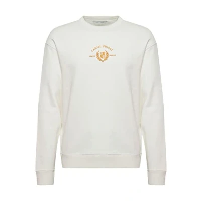 Abbildung von Casual Friday SAGE Embroidery Sweatshirt, Herren, Größe: Small, Snow white