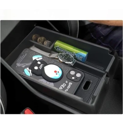Abbildung von BIXUAN NQ5 2024 kompatibel mit Kia Sportage 2022 2023 Handschuhfach Mittelkonsole Armlehne Organizer Aufbewahrungsbox Rutschfestermatte Tray Mittelarmlehne(Automatikgetriebe)